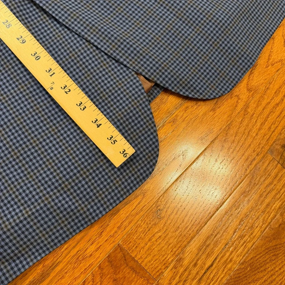 Jack Victor Rochester Blazer Sport Coat Mens 56L Blue Brown Check Wool Canada